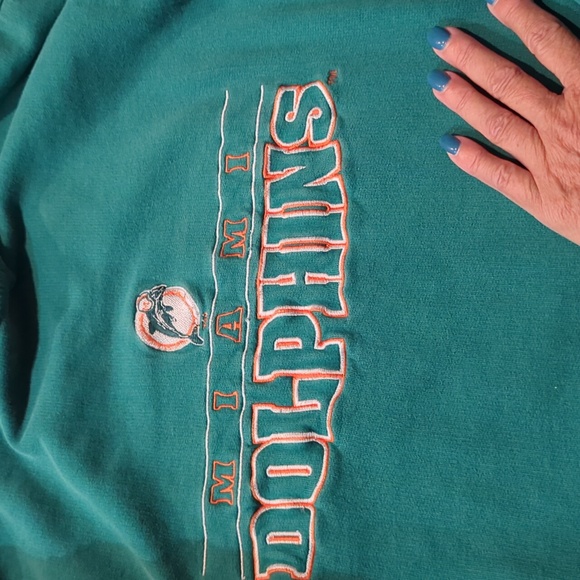 Vintage Miami Dolphins Sweatshirt Large - Picture 7 of 10